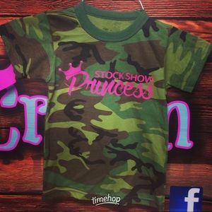 Stock Show Princess t-shirt. Camo color.